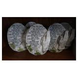 5 Praying Hands Memorials w/Verse