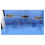 Set of 3 Stacking Acrylic Plant Stands-Sm, Med,