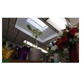 Blue Love Silk Vase Arrangement, Buffalo Plaid