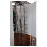 Spinning Brown Metal Greeting Card Holder 6