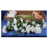 Mostly White Large Silk Flowers