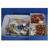 Variety of Holiday Picks, Glass Christmas Balls