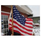 Full Size American Flag w/Stand