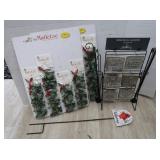 12 Memorial Garden Plaques w/Stakes, Cardinal