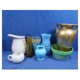 Misc Vases-various size/shape/color in Tote