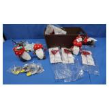 Christmas Ornaments Lot incl Dog, First Home,