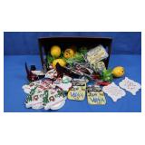 Christmas Ornaments Lot incl Dog, First Home,