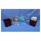 Asst Mixed Glass Vases