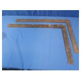 2 Steel Carpenters Squares