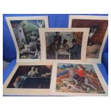 5 Collotype Museum Prints