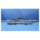 Vintage C-Clamps, Wood Clamps