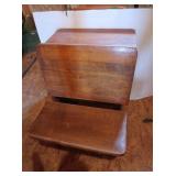 Wood & Steel School Deck s/Shelf 20Wx26"H