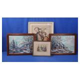 Hummel Print, 1950s Paint by Number, 1870