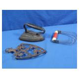 Antique Sad Iron, Primitive Kitchen Tools