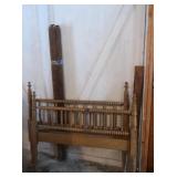 Vintage Wooden Bed-Headboard (53wx47"H)/Footboard