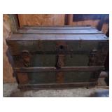 Vintage Wooden Trunk 31x20x22"H