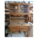 Wood Kitchen Cabinet-Hoosier Style (partially