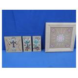 1990s Navajo Sand Painting V Benally