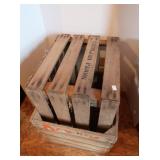 2 Wooden Crates 18Wx15Dx12.5"H