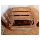 2 Wooden Crates 18Wx15Dx12.5"H