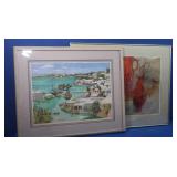 Artist Signed Jill Amos Raine Bermuda #42-1000,