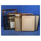 Wooden Frames-various sizes, some w/glass