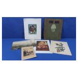 Various Artwork & Prints, Antique Photo Album
