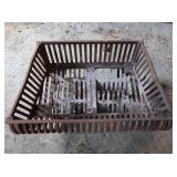 Cast Iron Fireplace Grate w/tilting bottom panels