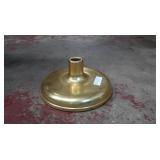 Vintage Brass Indoor Flagpole Base-weighted &