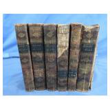 6 Leather Bound Volumes (of 21) The Plays of