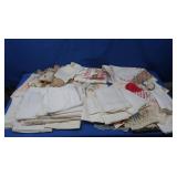 Linen Runners, Crocheted Pouch, Napkins, Doilies