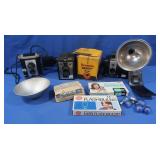 Vintage Cameras-Brownie Reflex, Target, Hawkeye,