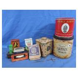 Metal Tins-Prince Albert Tobacco, Curad, Sucrets,