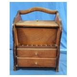 Wood Sewing Box