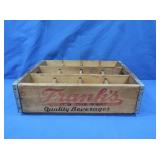 Vintage Wood Beverage Crate-"Franks" (Phila, PA)