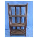Wooden Shelf Unit 17.5x9.5x34"