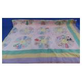 Vintage Handmade Quilt 88x64"