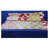 Vintage Handmade Bedspread 90x78"