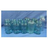Antique Blue Canning Jars