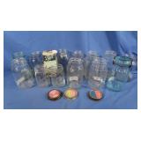 Antique Canning Jars, Ball Zinc Lids & more