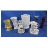 Pottery-Gold Drip Pitcher Vase, McCoy,