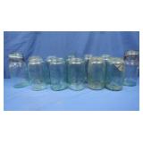 Antique Blue Canning Jars