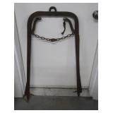 Antique Ashlando Iron Hay Trolley 40"