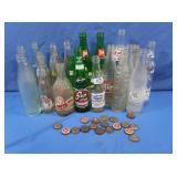 Soda Bottles-Pepsi, 7up & more