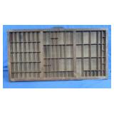 Wood Letter Type Drawer