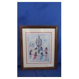 Framed Saguaro Dancers Print by Ettore "Ted"