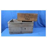 Divided Wood Crate, Single Wood Box