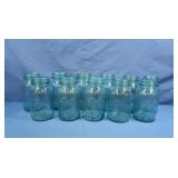 11 Antique Blue Ball Mason Jars (no lids)