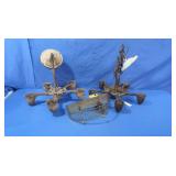 Vintage Cast Iron Light Fixture Chandelier & more