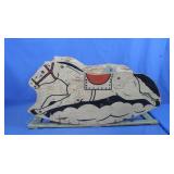 Wooden Seat Horse Rocker